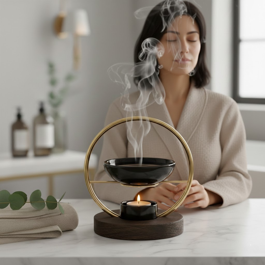 Treatments® - Brûle-Parfum Design "Éclipse" – L'Élégance du Bien-être (sans huile)